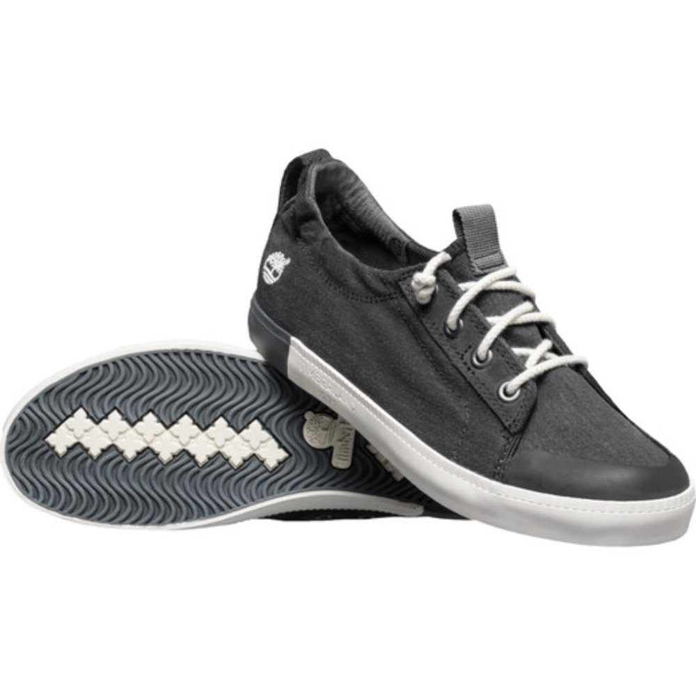 Timberland Women’s Grey A15MU Newport Bay Canvas Sneakers Size 7 - Picture 1 of 5